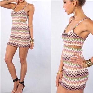 Lovers + Friends Chevron Dress
